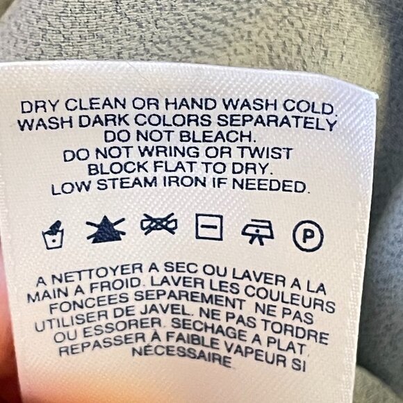 Lands' End Stretch Tee Flowy Red, White and Blue Impressionist Stripes - Picture 6 of 6